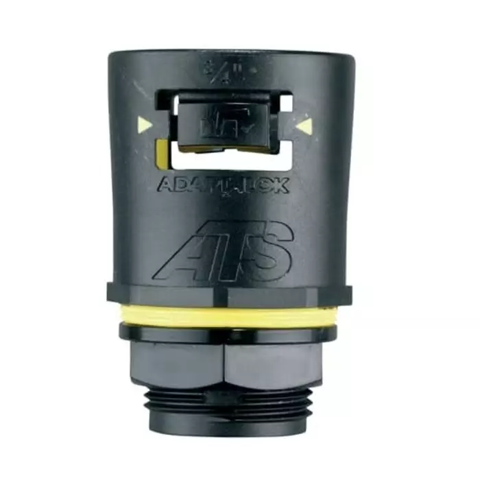 Adaptaflex Straight Conduit Fitting 16mm Nominal Size M16 Nylon 66 Black, 7TCA296170R0105AT16/M16/A/BLY (Pack of 10 Pcs)
