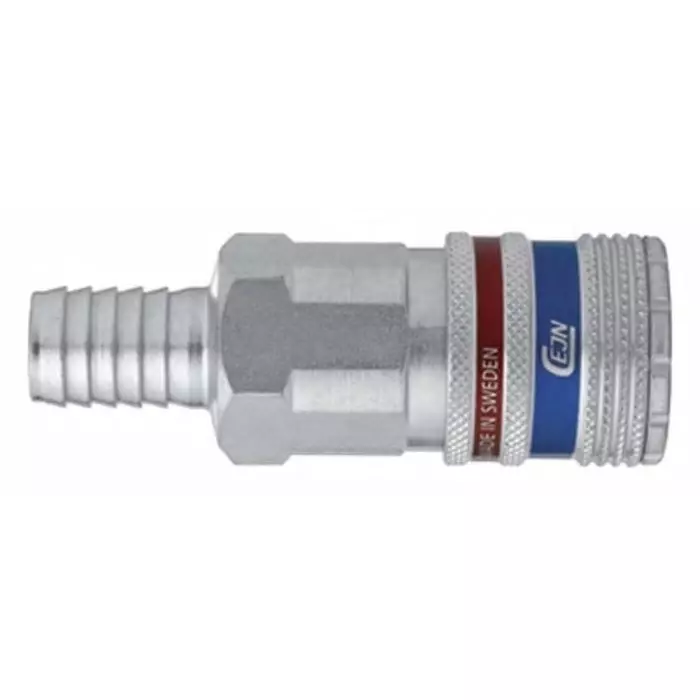 CEJN Pneumatic Quick Connect Coupling Brass & Stainless Steel Male 8mm Hose Barb, C103102003