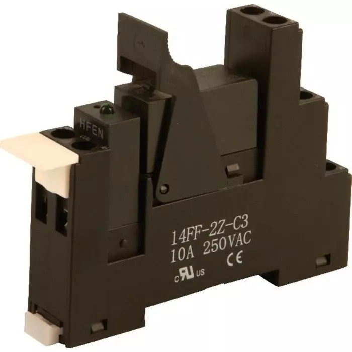 Hongfa Europe GMBH 2RM Series Interface Relay DIN Rail Mount 12V dc Coil DPDT 2-Pole 8A Load, 2RM-12-3