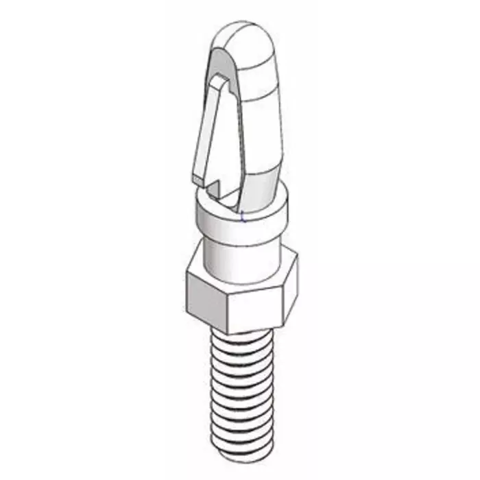 ESSENTRA COMPONENTS Nylon Studded Fixing Spacer for 3.18mm PCB Hole, MSCBSM-M3-10-01