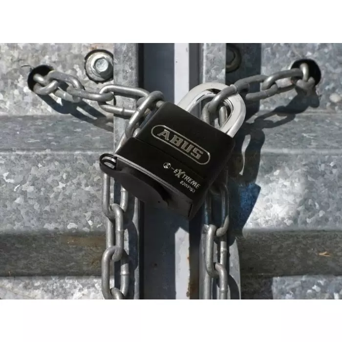 ABUS Key Weatherproof Steel Padlock 8 mm Shackle, 57131