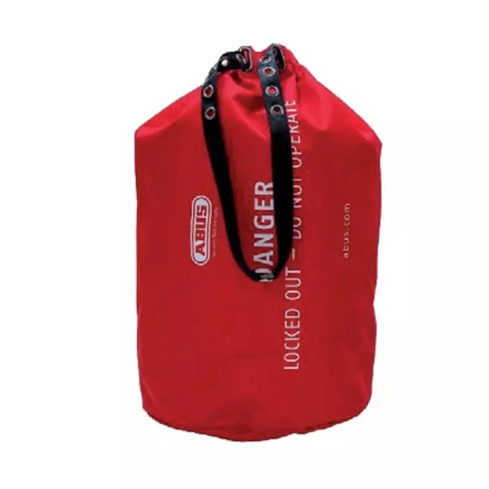 ABUS Red Polyester Lockout Bag, 76181