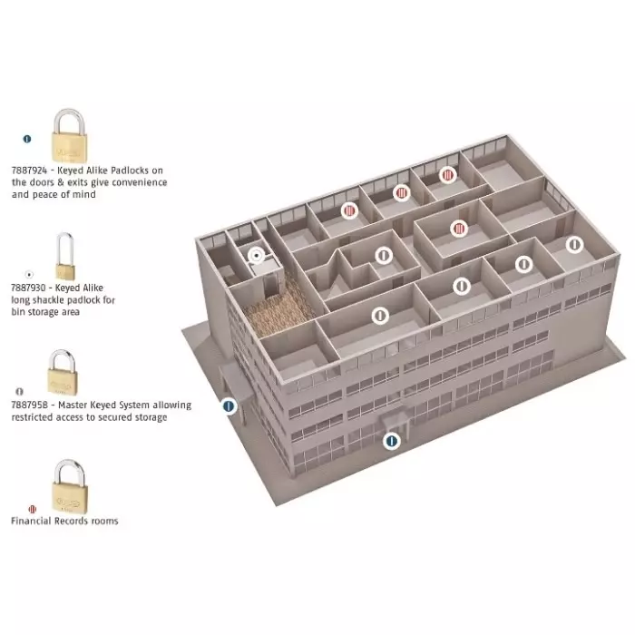 ABUS Weatherproof Brass Master Key, Master key RS Comp