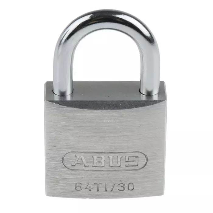 ABUS Key Weatherproof Titanium Weatherproof Padlock Keyed Alike 5 mm Shackle 30 mm Body, 64TI/30 KA6311