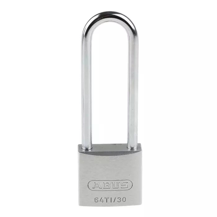ABUS 64TI Key Weatherproof Titanium Weatherproof Padlock 5 mm Shackle 30 mm Body, 64TI/30HB60