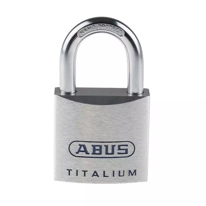 ABUS Key Weatherproof Titanium Weatherproof Padlock 8 mm Shackle 45 mm Body, 80TI/45 KA8011
