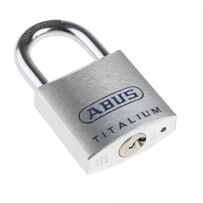 ABUS Key Weatherproof Titanium Weatherproof Padlock 8 mm Shackle 45 mm Body, 80TI/45 KA8011