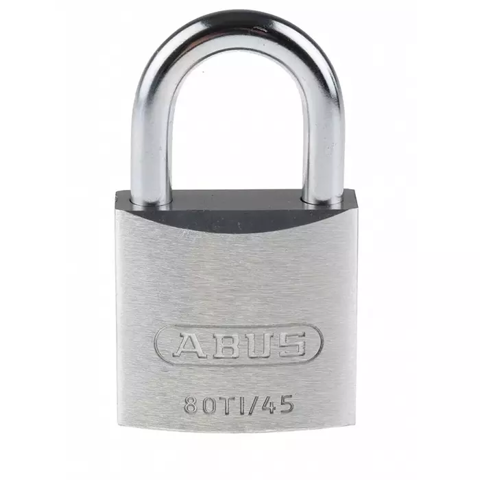 ABUS Key Weatherproof Titanium Weatherproof Padlock 8 mm Shackle 45 mm Body, 80TI/45 KA8011