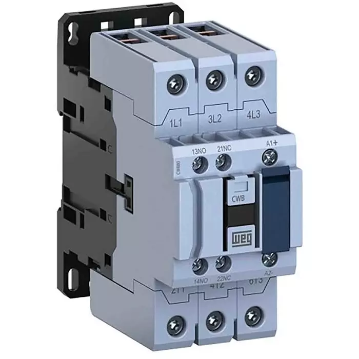 Weg CWB Contactor 230 V AC Coil 3-Pole 40 A 18.5 kW 1NO + 1NC, CWB40-11-30D24