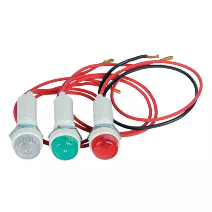 Weg PL Series Panel Mount Red Pilot Light Round 210-230 V AC, PL230-D78