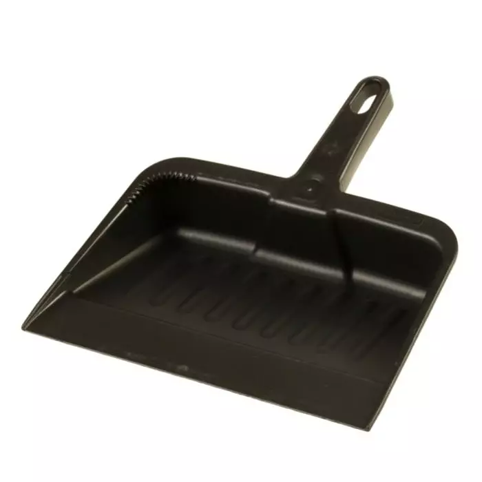 RUBBERMAID Black Dust Pan Polyester for Hygiene, FG200500CHAR