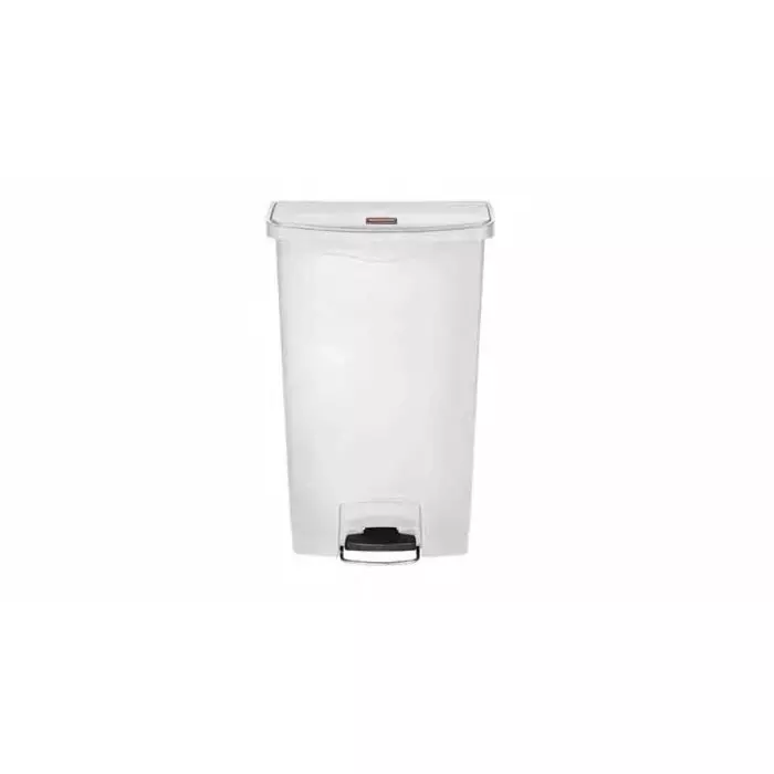 RUBBERMAID Slim Jim 90L White Pedal Waste Bin, 1883561