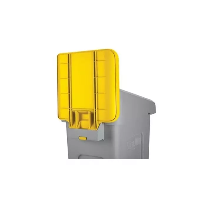 RUBBERMAID Waste Bin Lid 298.5 mm Yellow Polypropylene for Slim Jim Recycling Station Lid Inserts, 2007907