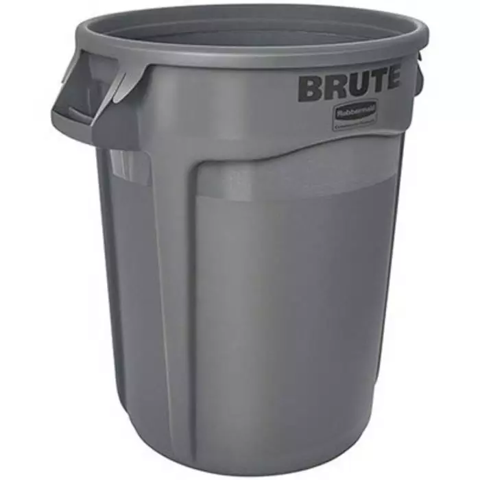 RUBBERMAID Brute 167L Grey Polyethylene Waste Bin, FG264360GRAY