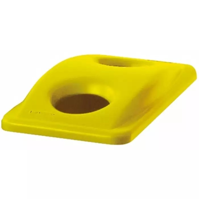 RUBBERMAID Bin Lid 518 mm Yellow Plastic for Slim Jim Container 70 mm, FG269288YEL