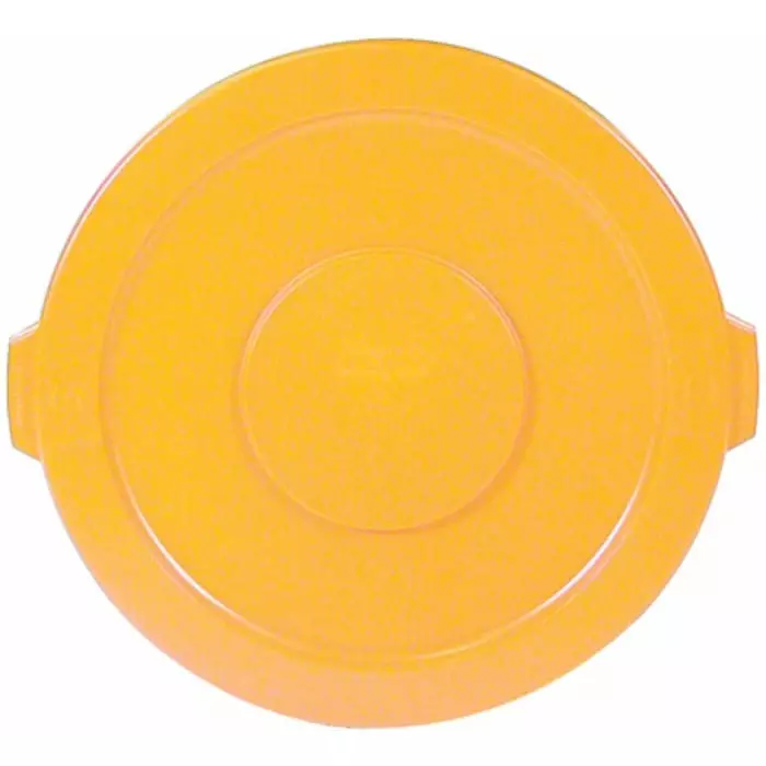 RUBBERMAID Bin Lid 565 mm Yellow PE for 2632 Container 41 mm, FG263100YEL
