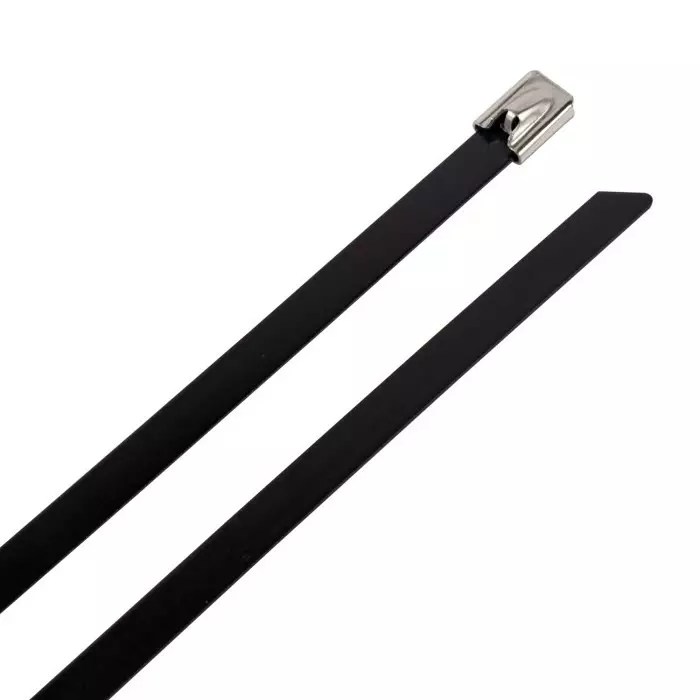 RS PRO Cable Tie 800x8 mm 316 Stainless Steel, Black