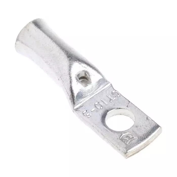 RS PRO Uninsulated Tubular Ring Terminal M5 Stud Size to 10 mm² Wire Size