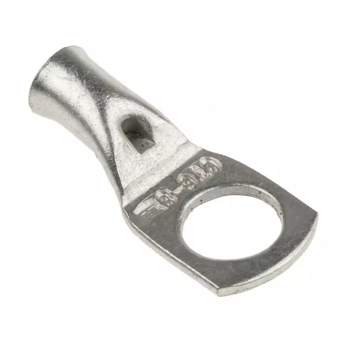 RS PRO Uninsulated Tubular Ring Terminal M8 Stud Size to 6 mm² Wire Size
