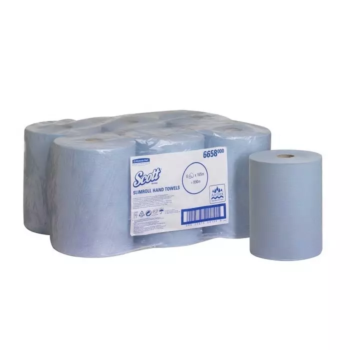 Kimberly-Clark Scott Rolled Blue Paper Towel 198mm, 6658