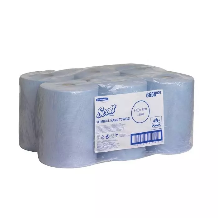 Kimberly-Clark Scott Rolled Blue Paper Towel 198mm, 6658