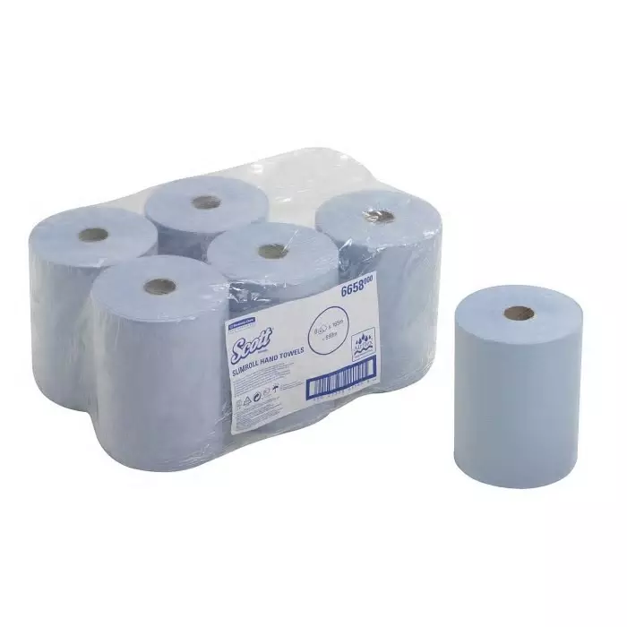 Kimberly-Clark Scott Rolled Blue Paper Towel 198mm, 6658