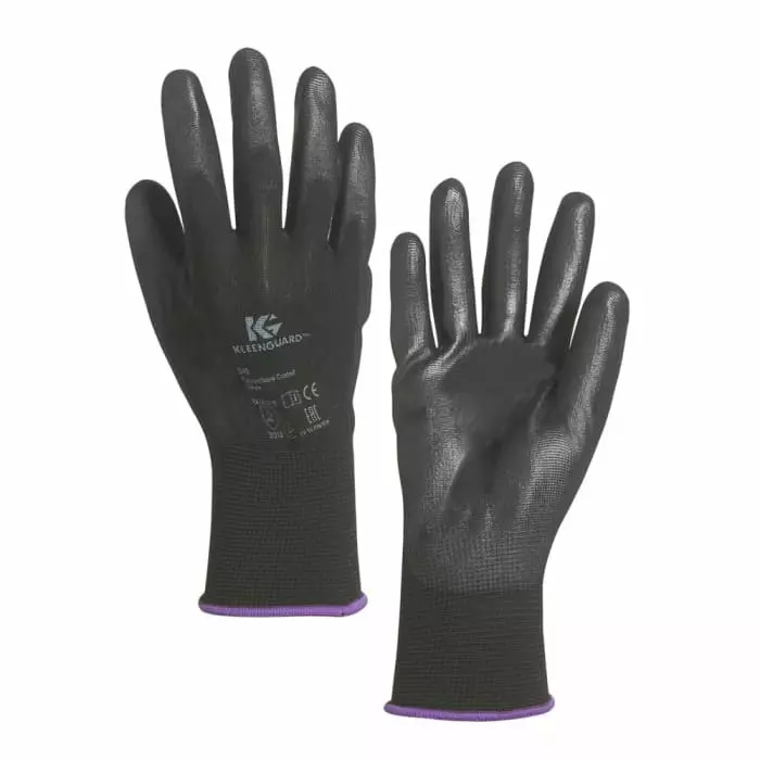 Kimberly-Clark G40 Black Nylon Mechanical Protection Gloves Size 11 Polyurethane Coating, 13841