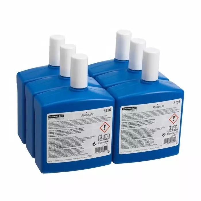 Kimberly Clark 310 ml refill Air Freshener for Use With Aqua Aircare Dispenser, Ripple Aircare Dispenser, 6136