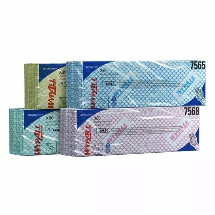 Kimberly Clark WypAll Red Cloths for Industrial Cleaning Dry Use 420 x 360mm Repeat Use, 7568