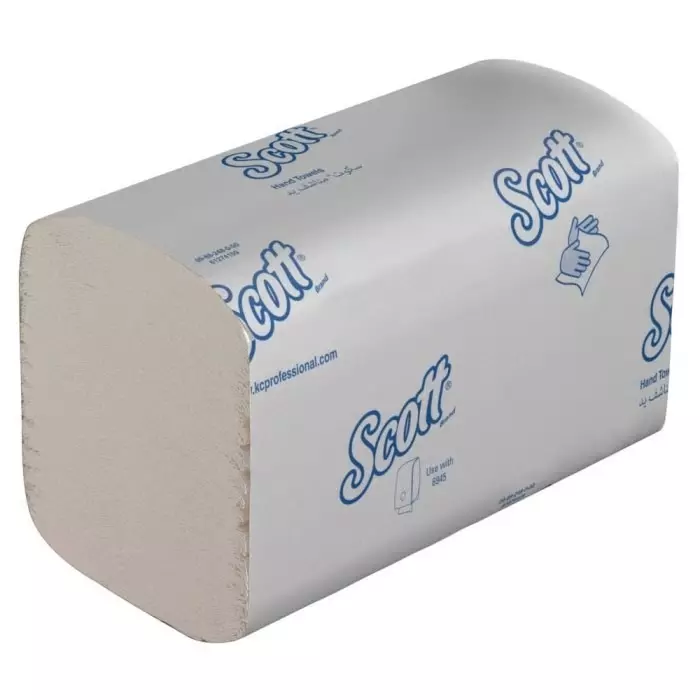 Kimberly-Clark Scott Folded White Paper Towel 315x200mm 240 Sheets, 6669
