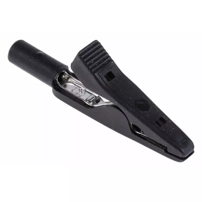 HIRSCHMANN TEST AND MEASUREMENT Crocodile Clip Black, 930 317-800 (Pack of 1000)