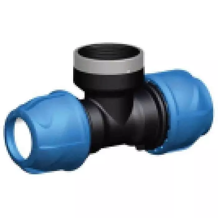 Georg Tee Fischer Plastic Pipe Fitting 90° Threaded 25 mm Rp 19.05 (3/4 inch), 158400180