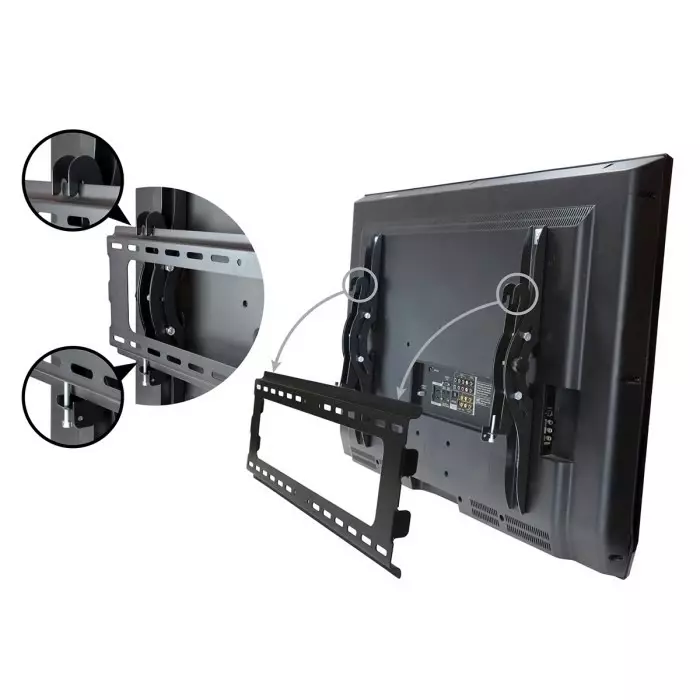 StarTech.com Wall Mounting Monitor Stand for 1 x Screen 75 inch Screen Size, FLATPNLWALL