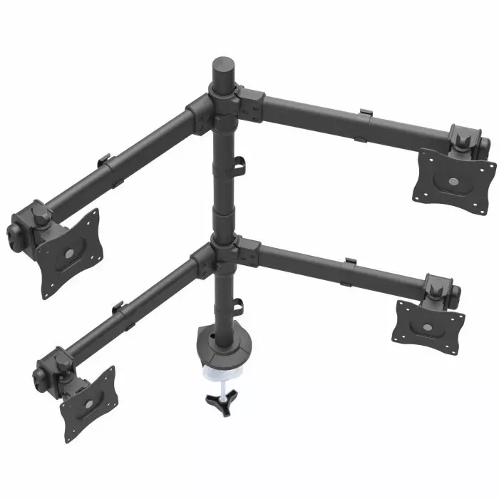 StarTech.com Desk Mounting Monitor Arm for 4 x Screen 27 inch Screen Size, ARMQUAD
