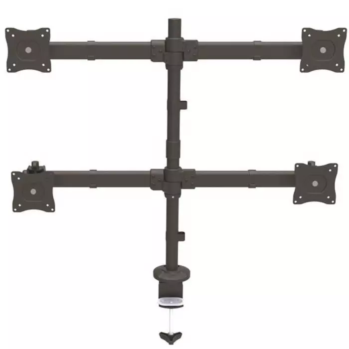 StarTech.com Desk Mounting Monitor Arm for 4 x Screen 27 inch Screen Size, ARMQUAD