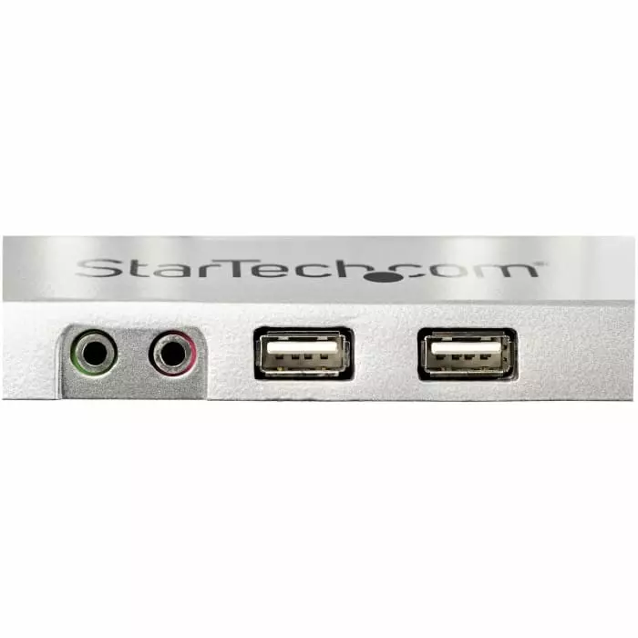 StarTech.com Desk Mounting Monitor Arm for 2 x Screen 32 inch Screen Size, ARMSLIMDUOS