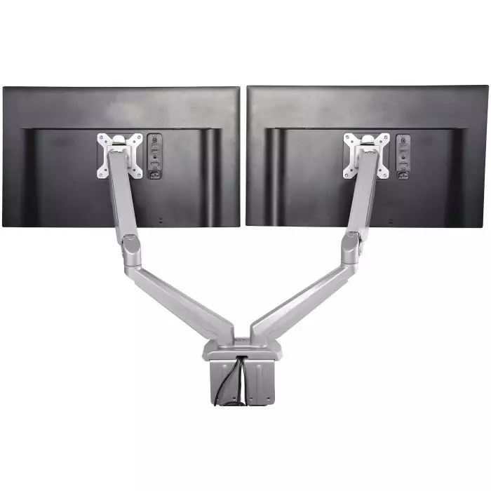 StarTech.com Desk Mounting Monitor Arm for 2 x Screen 32 inch Screen Size, ARMSLIMDUOS