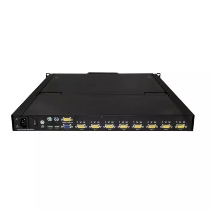 StarTech.com 8 Port PS/2 USB VGA Console 1280 x 1024 Maximum Resolution, RKCONS1908K