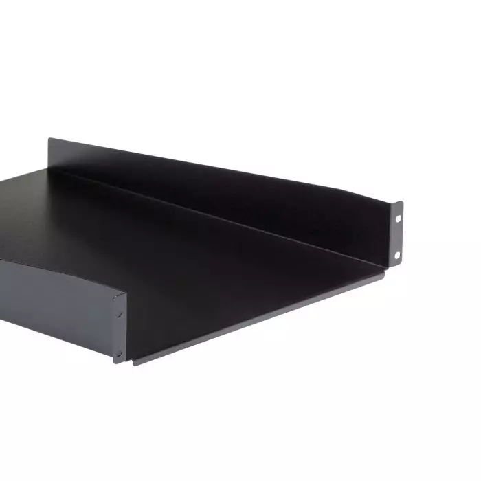 StarTech.com Black Rack Shelf 2U 23 Kg Load 465mm x 558mm, CABSHELF22