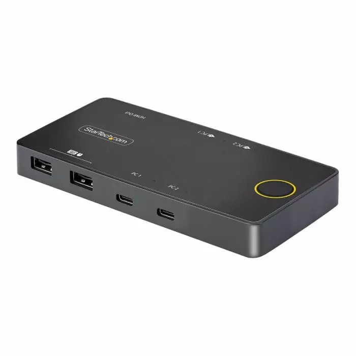 StarTech.com 2 Port USB HDMI KVM Switch HDMI 4096 x 2160 Maximum Resolution, C2-H46-UC2-PD-KVM