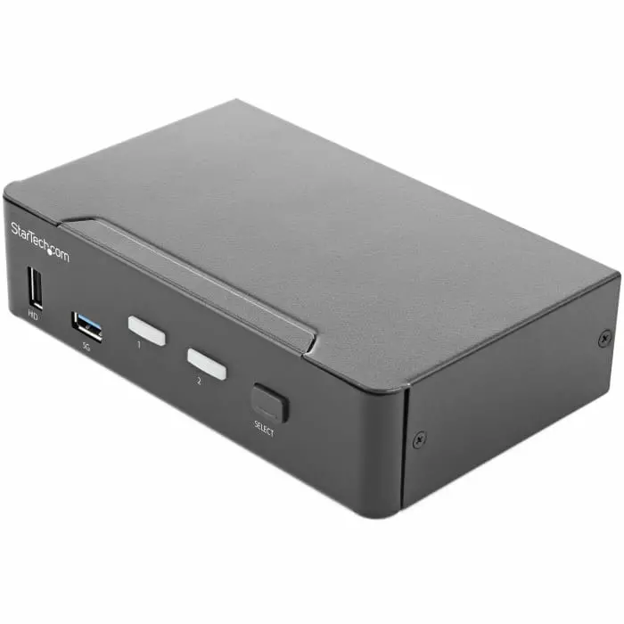 StarTech.com 2 Port USB HDMI KVM Switch 3.5 mm Stereo 3840 x 2160 (At 60 Hz) Maximum Resolution, SV231HU34K6