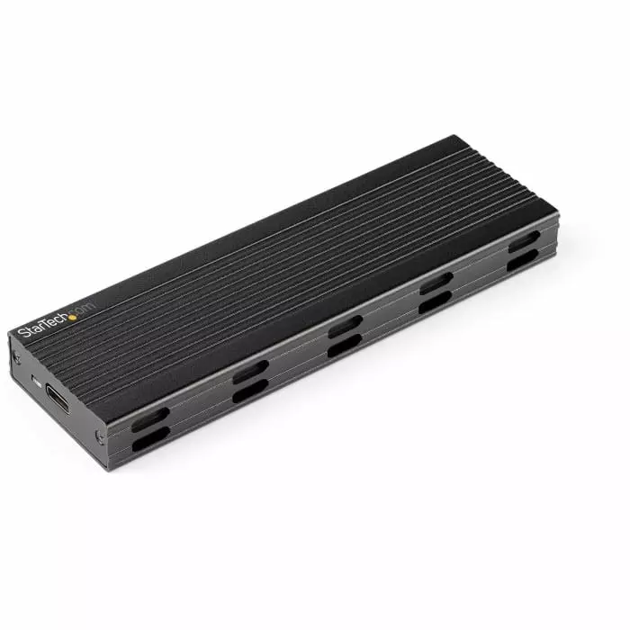 StarTech.com 0.87 inch M.2 SATA SSD Hard Drive Enclosure USB C, SM2E1BMU31C
