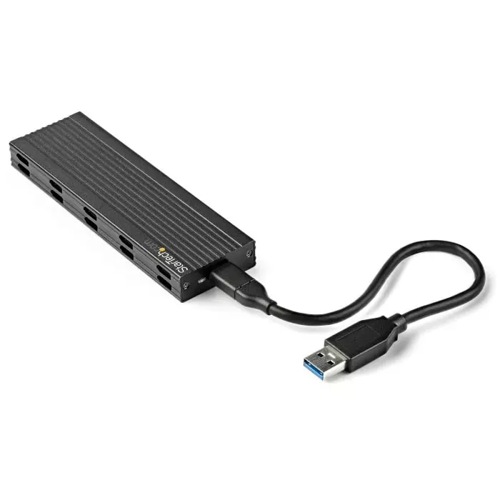 StarTech.com 0.87 inch M.2 SATA SSD Hard Drive Enclosure USB C, SM2E1BMU31C