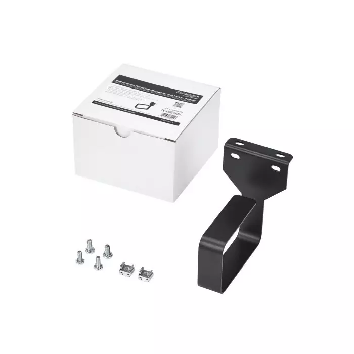 StarTech.com Steel Cable Management Ring for Use with Server Racks and Cabinets 102 x 70 x 111mm, CMHOOKMW