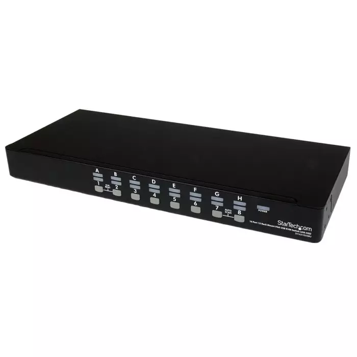 StarTech.com 16 Port USB VGA KVM Switch 1920 x 1440 Maximum Resolution, SV1631DUSBUK