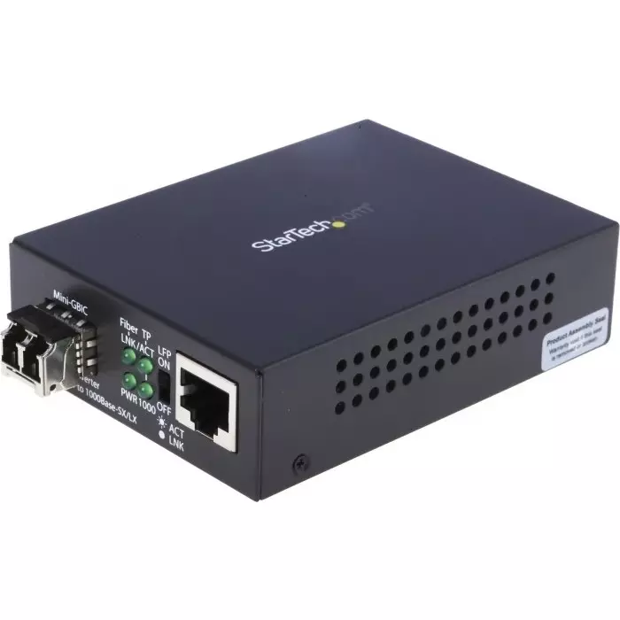 StarTech.com LC RJ45 Media Converter Multi Mode 10/100/1000Mbit/s Full Duplex 550m, MCM1110MMLC