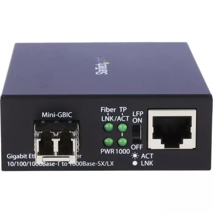 StarTech.com LC RJ45 Media Converter Multi Mode 10/100/1000Mbit/s Full Duplex 550m, MCM1110MMLC