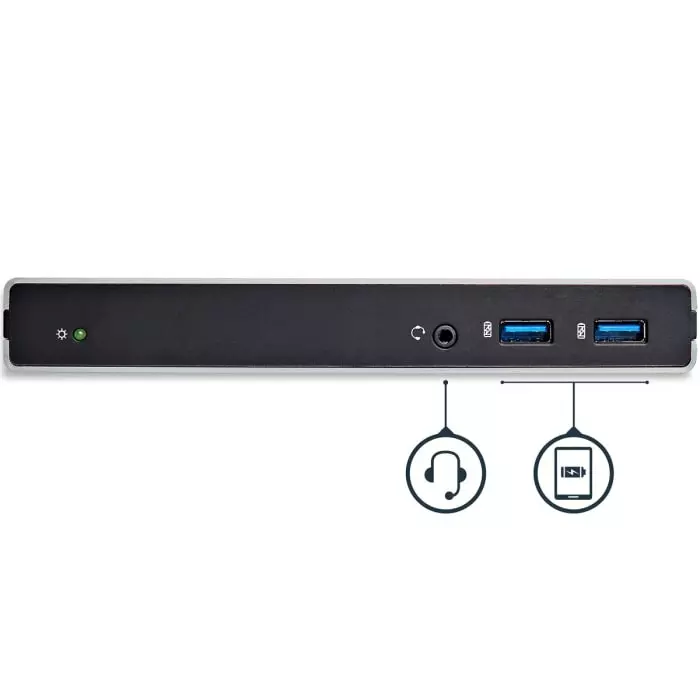 StarTech.com Dual Monitor USB 3.0 Docking Station with DVI HDMI VGA - 5 x USB Ports USB A USB B, USB3SDOCKDD