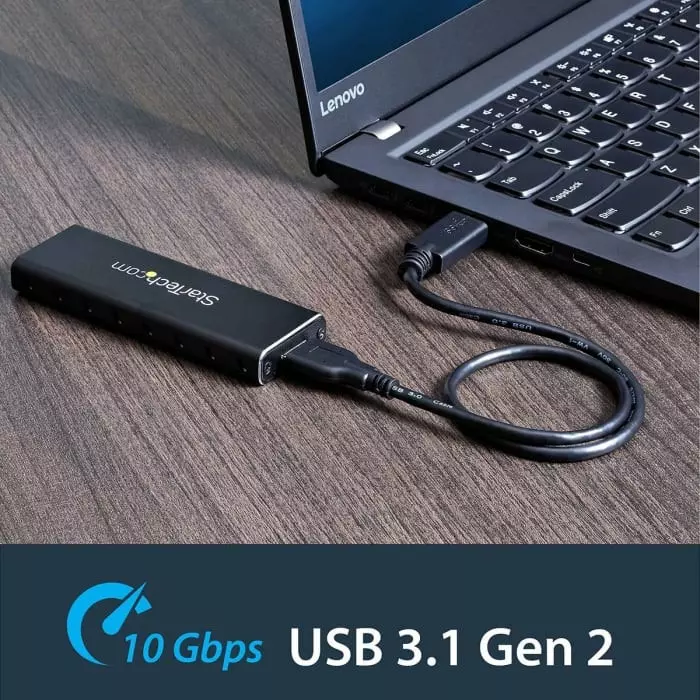 StarTech.com M.2 SATA Hard Drive Enclosure USB 3.0, SM2NGFFMBU33