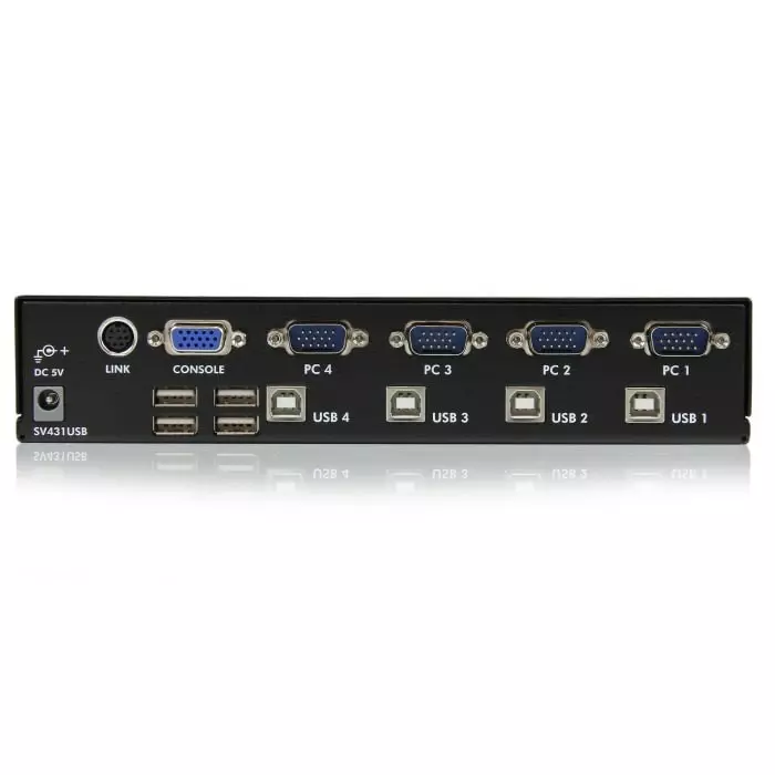StarTech.com 4 Port USB VGA KVM Switch 1920 x 1440 Maximum Resolution, SV431USB